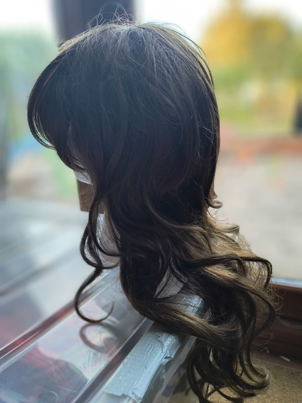 Brown Long Wavy Wig