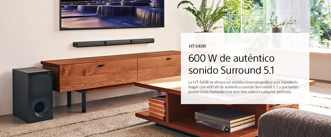 Sony Home Theater 5.1 canales con parlantes HT-S40R SONY | falabella.com