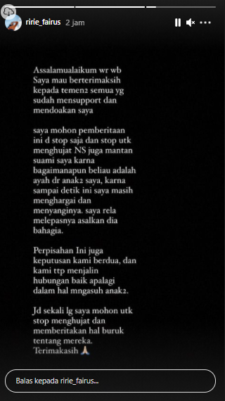 Ririe Fairus minta <a href='https://palembang.tribunnews.com/tag/nissa-sabyan' title='Nissa Sabyan'>Nissa Sabyan</a> tak dihujat