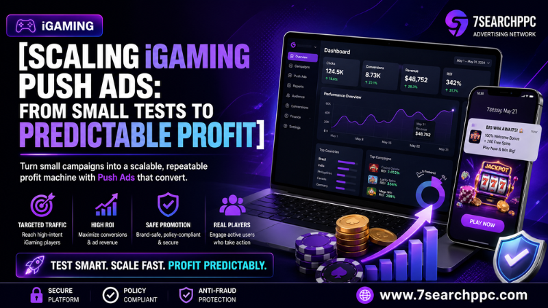 Scaling iGaming Push Ads: From Small Tests to Predictable Profit
