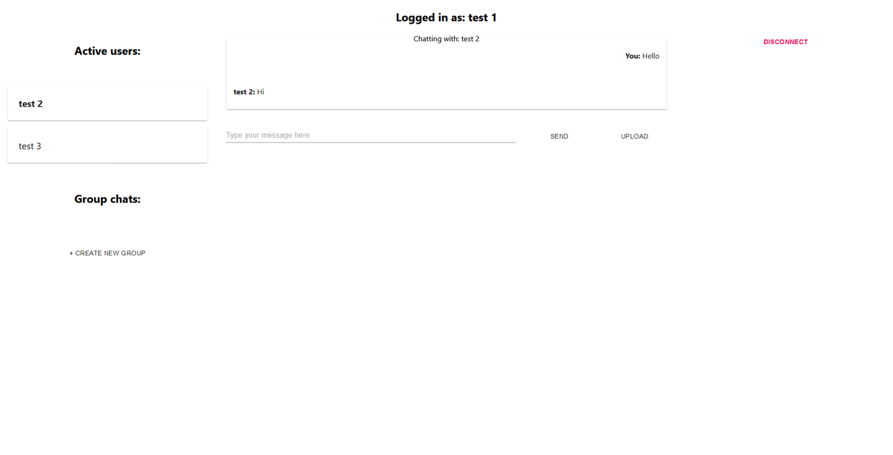 Home page new message