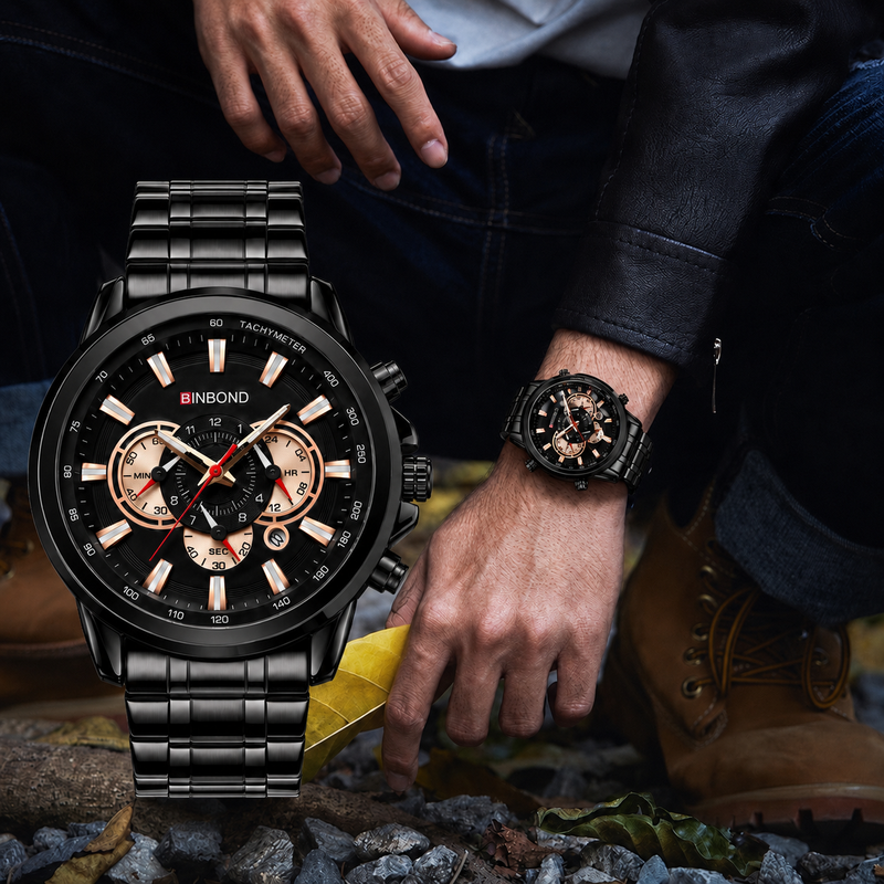Binbond wristwatch lifestyle photo 6