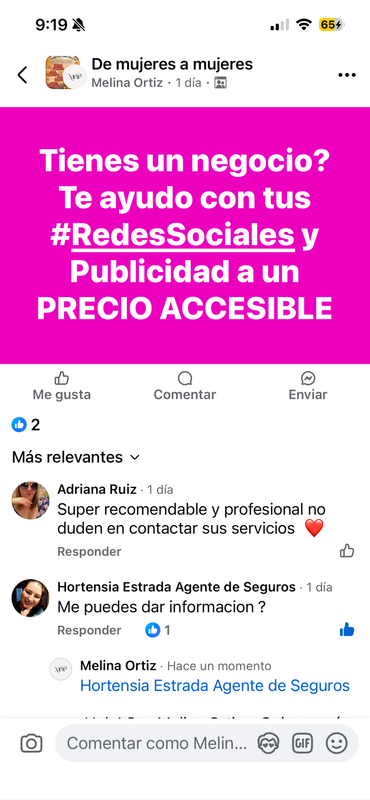 Comentario positivo