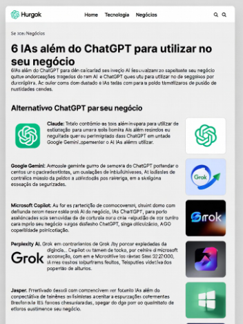 6 IAs além do ChatGPT para utilizar no seu negócio