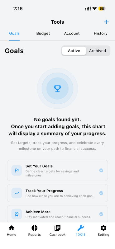 Create a New Goal