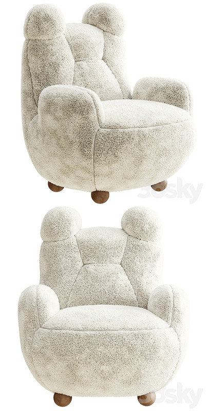 Papa bear armchair fur