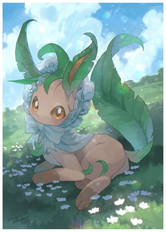 leafeon-pokemon-drawn-by-kikuyoshi-tracc