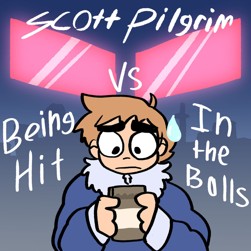 Scott pilgrim vs being hit in the balls 