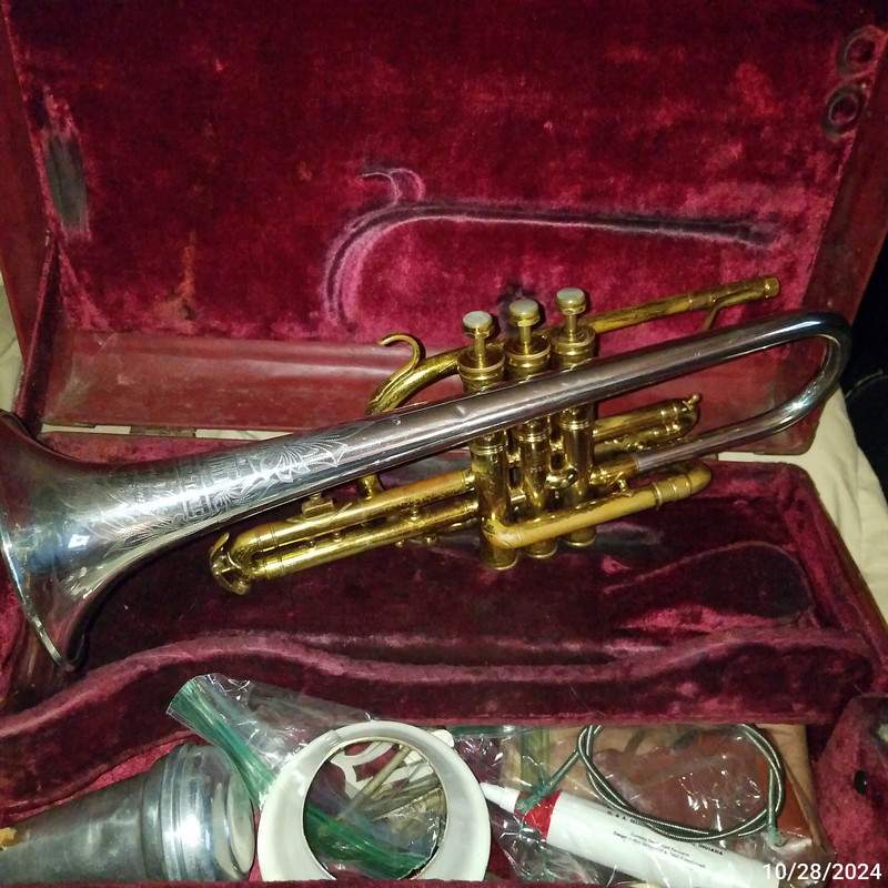 KING 1954 Master SILVERSONIC CORNET sn 338757 (14)