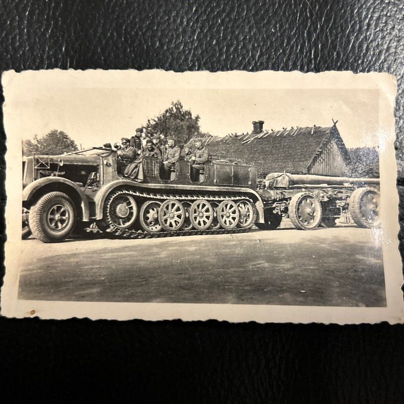 Foto Wk2 Soldaten Wehrmacht Front Halbkette Kettenfahrzeug (1)