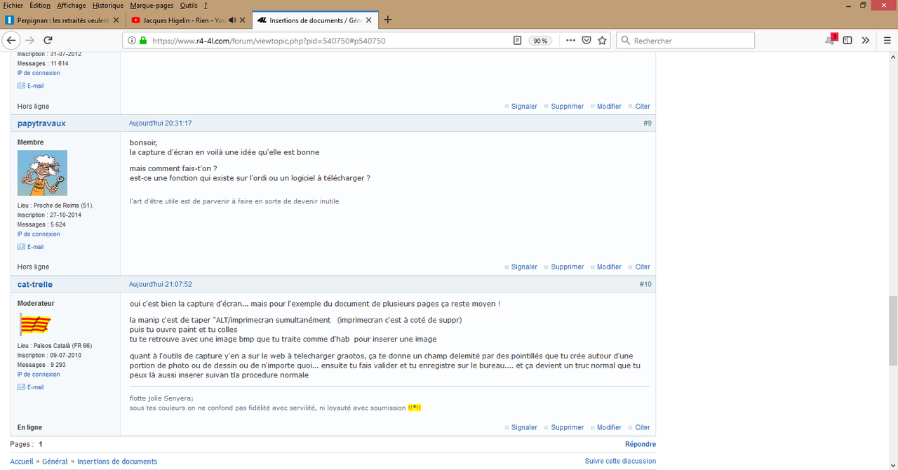 capture ecran papytravaux
