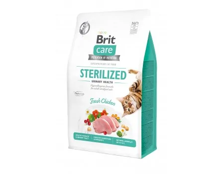Brit Care Cat GF Sterilized Urinary Health, 0,4кг (урінарі/стерилізов)