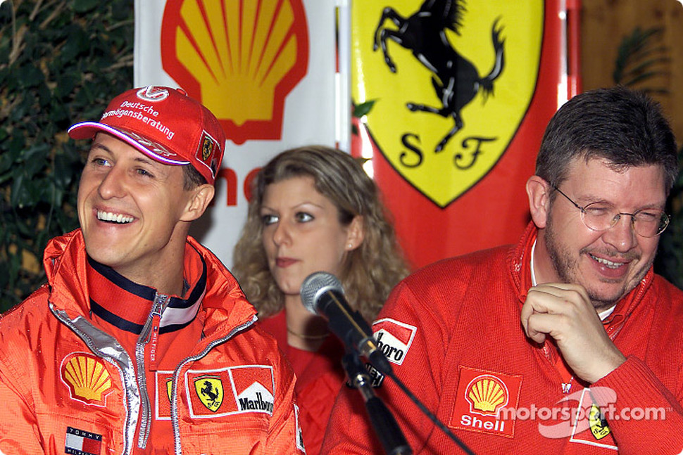 Temporada 2001 de Fórmula 1 F1-san-marino-gp-2001-shell-press-conference-michael-schumacher-and-ross-brawn