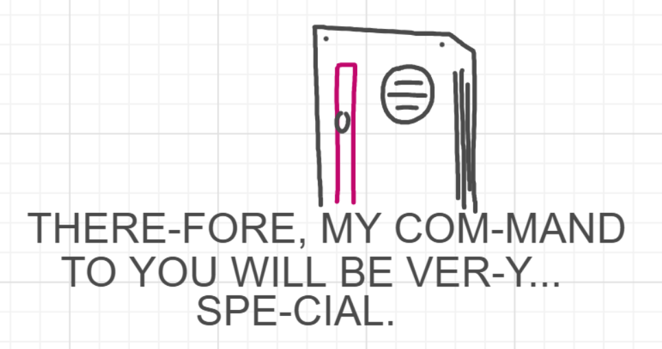 A panel from The Prime Number Few, episode eight of the Board Boards object show by Furretwalk/WalkingFurret.