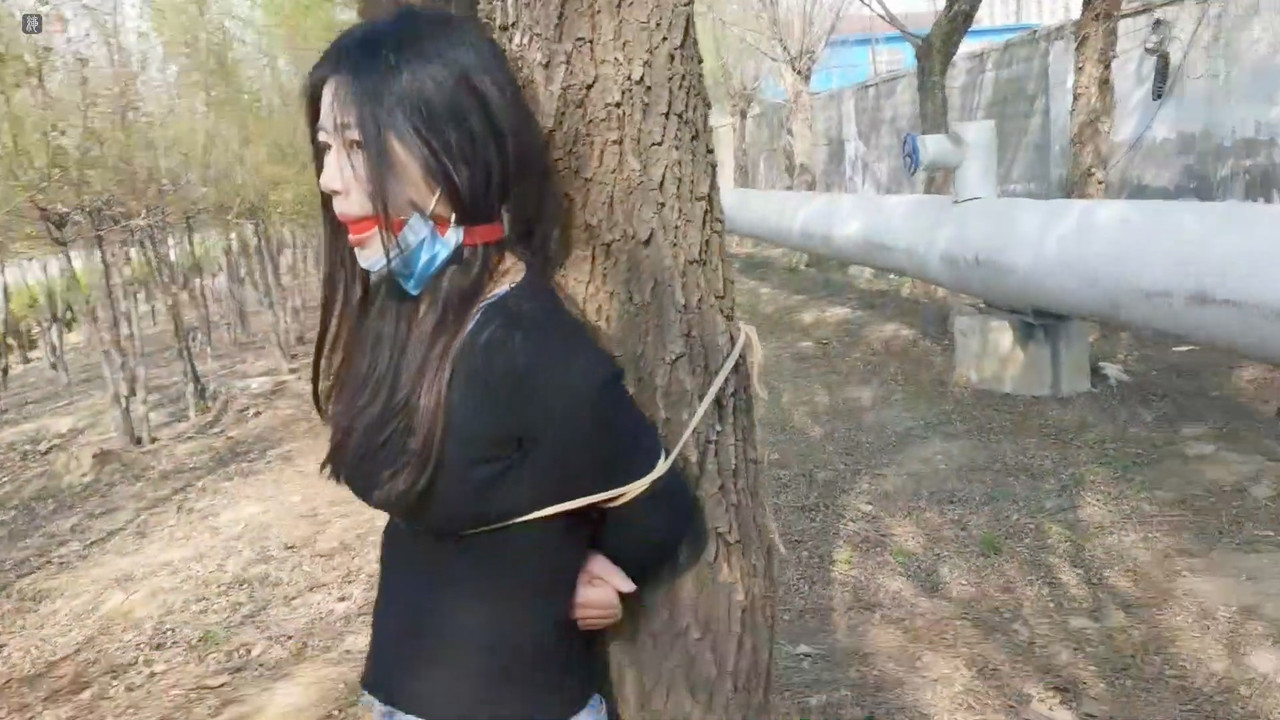 绳之韵 新模四月户外（第一集）口球、捆绑逛马路，跪下sp.mp4_20200329_092511.649