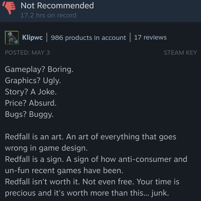 REDFALL - Angry Review - WORST GAME of 2023!?