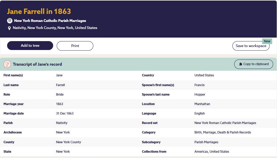 Jane Farrell Francis Hopper