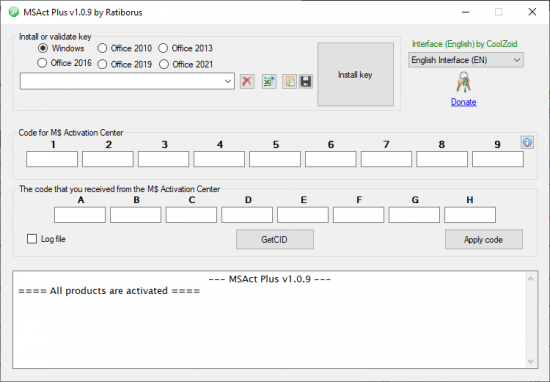 MSAct Plus 1.0.9 Multilingual