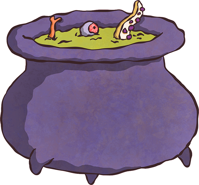 Halloweenpumpkinkitpudncauldron