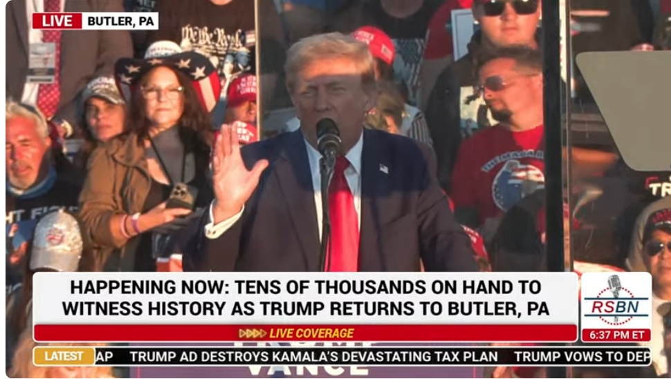 LIVE: PRESIDENT TRUMP RETURNS FOR A HISTORIC RALLY IN BUTLER ...
