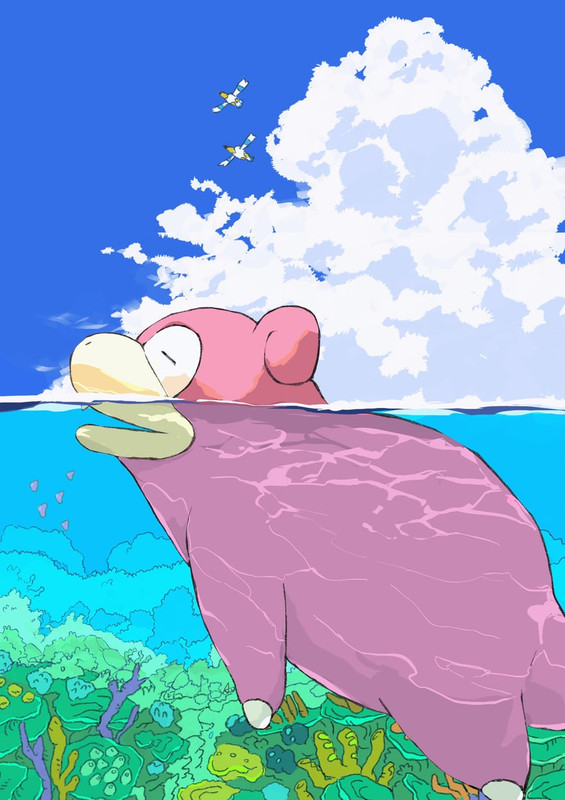 wingull-luvdisc-and-slowpoke-pokemon-dra