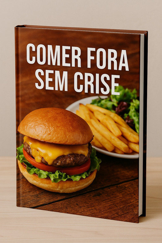Mockup do Guia de Bolso: Comer Fora Sem Crise