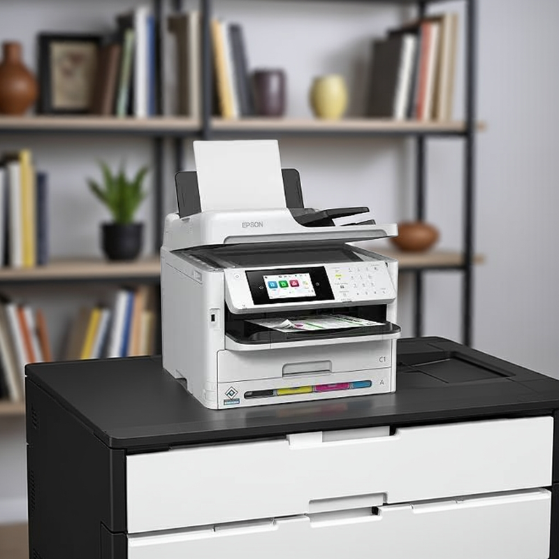 Impressora Epson WF-C5810 na caixa