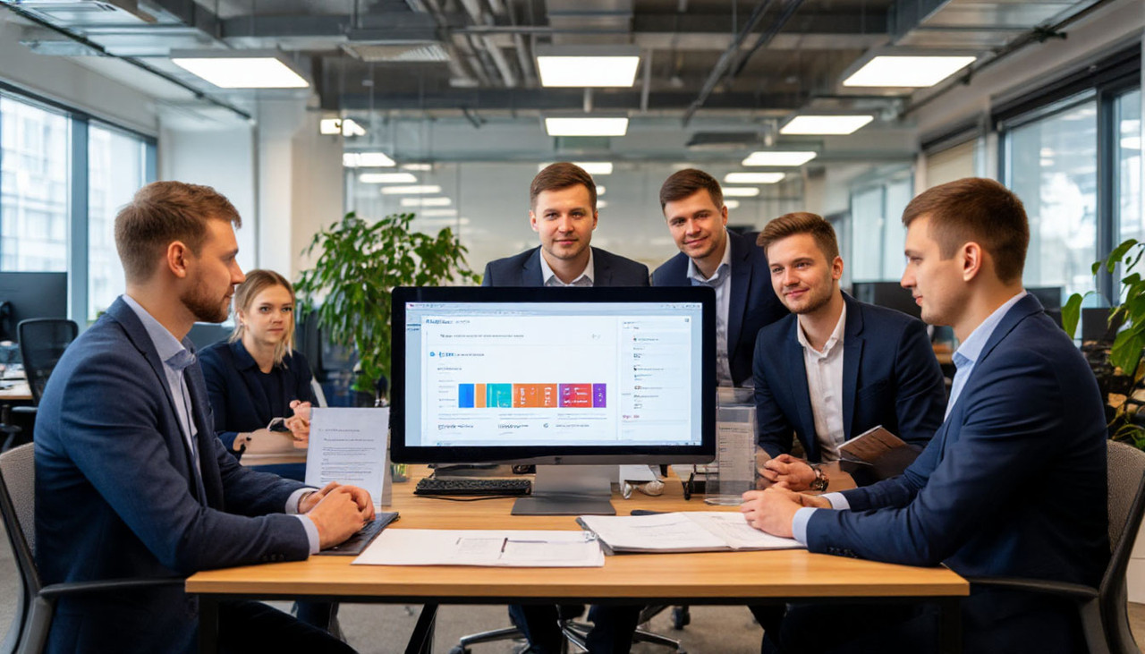 Совещание в кабинете руководителя по текущим проектам