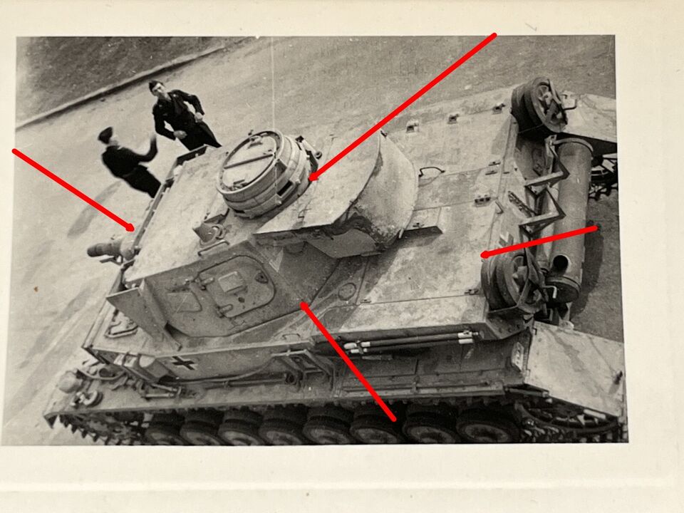 Foto Frankreich, Panzer IV von oben aufgenommen, Luke, Panzermänner, TOP
