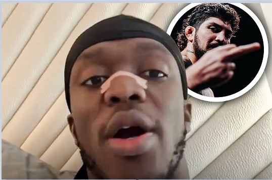 KSI се разболя и отпадна от битката с Дилън Данис