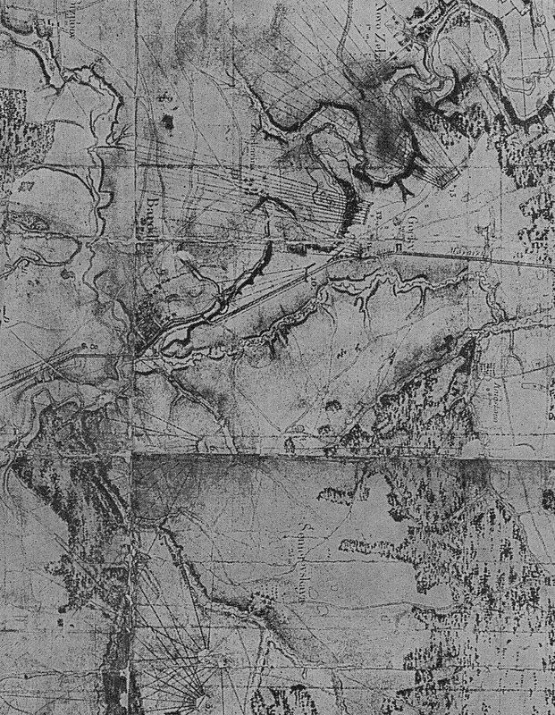 План Бородинского поля Пресса Шеврие Реньо деревня Горки