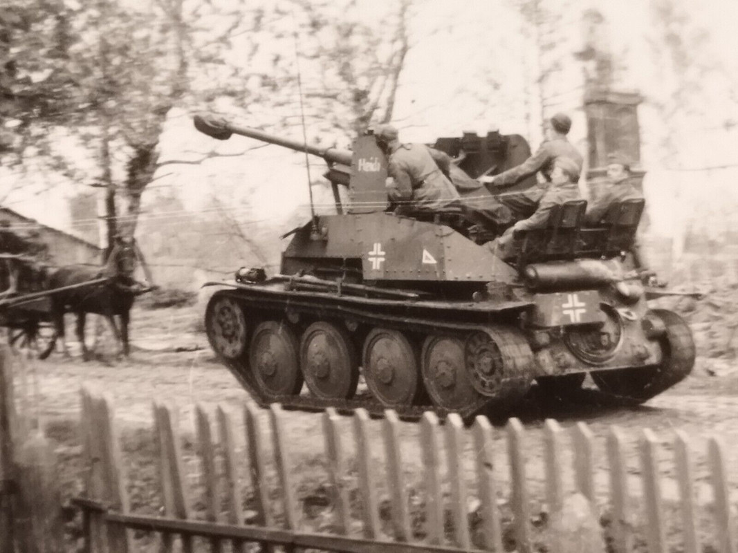 2.WK Foto Panzerjäger Marder III. Langrohrkanone Pak Russland 1943 Combat Jagd