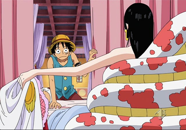 Luffy and Hancock