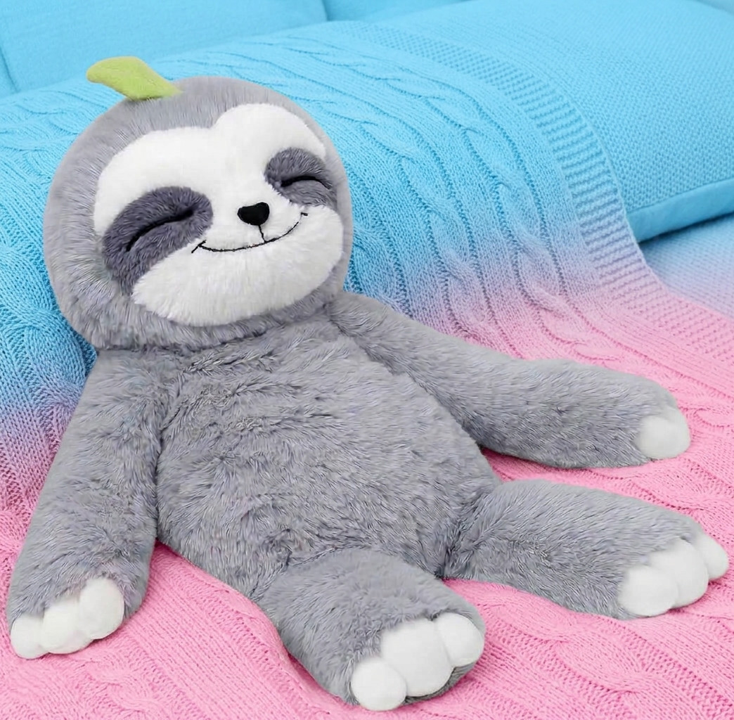 Mewaii 4 lb Heatable Weighted Sloth Plush