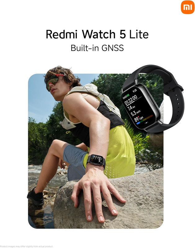 Smartwatch Redmi Watch 5 Lite vista frontal y correa