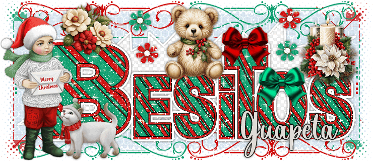 Besos Christmas Bear guapeta