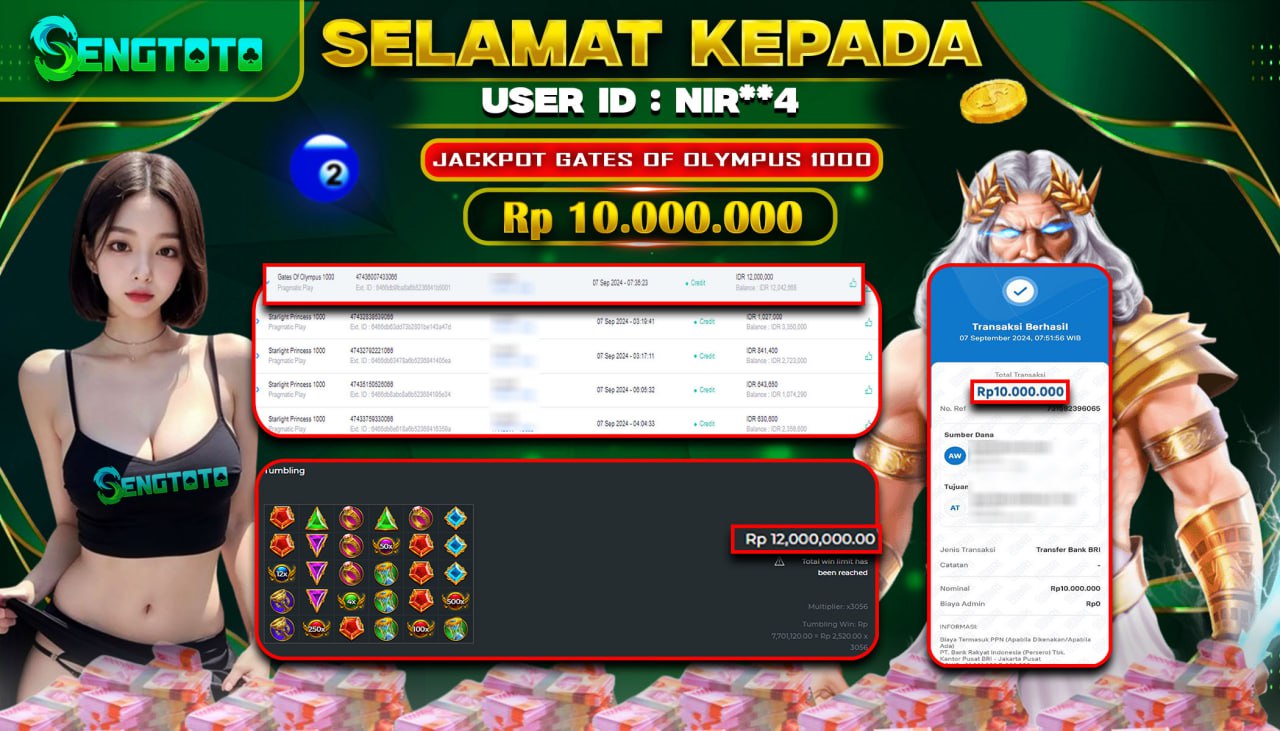 BUKTI PEMBAYARAN SLOT GATES OF OLYMPUS 1000