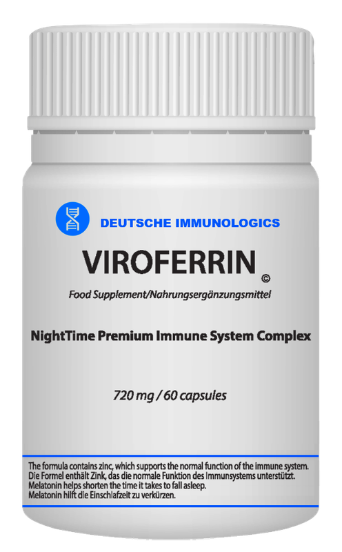 VIROFERRIN - ANTIVIRAL-IMMUNE SYSTEM ENHANCER - LACTOFERRIN - MELATONIN - HEALTHY SLEEP