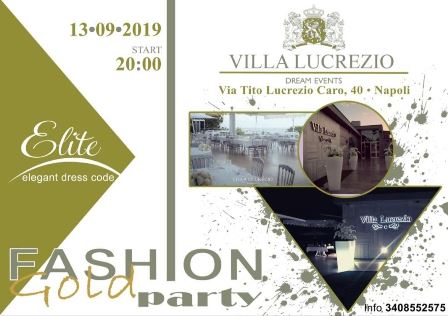 fashion gold party 2019 VILLA LUCREZIO NAPOLI