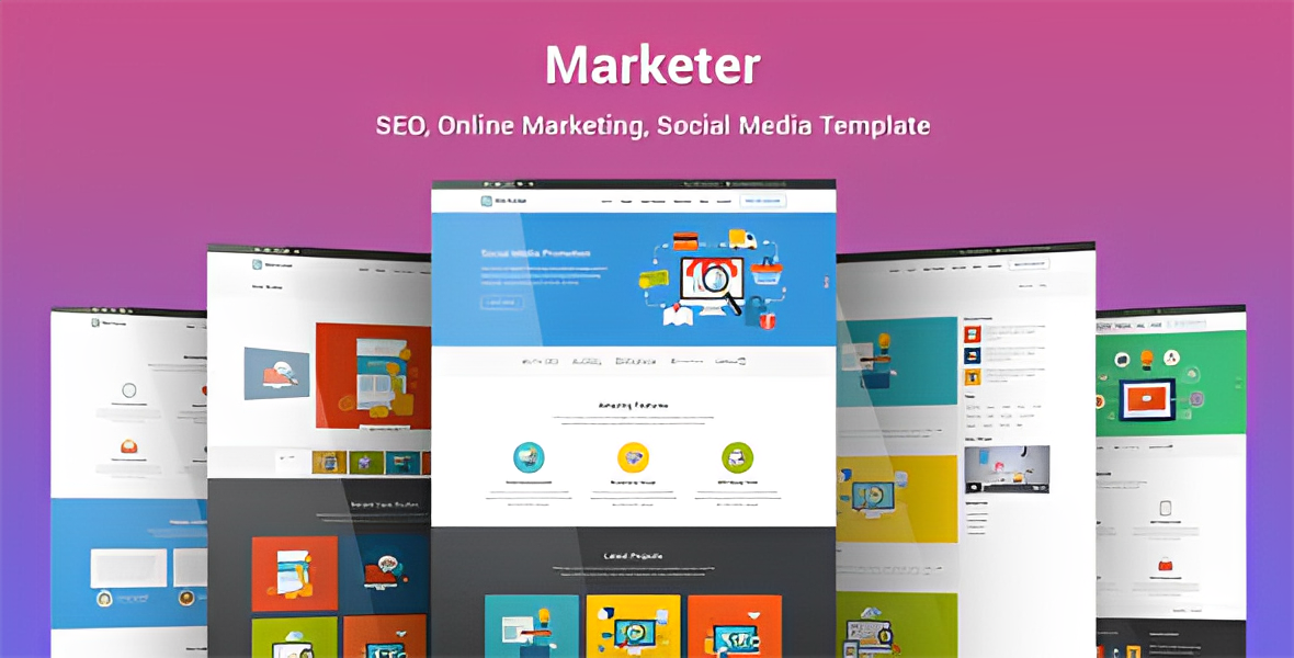 Marketer – SEO, Online Marketing, Social Media WordPress Theme