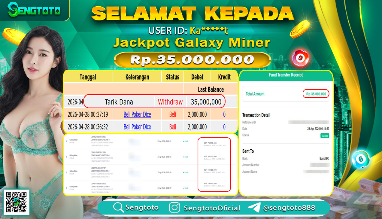 BUKTI PEMBAYARAN SLOT GALAXY MINER