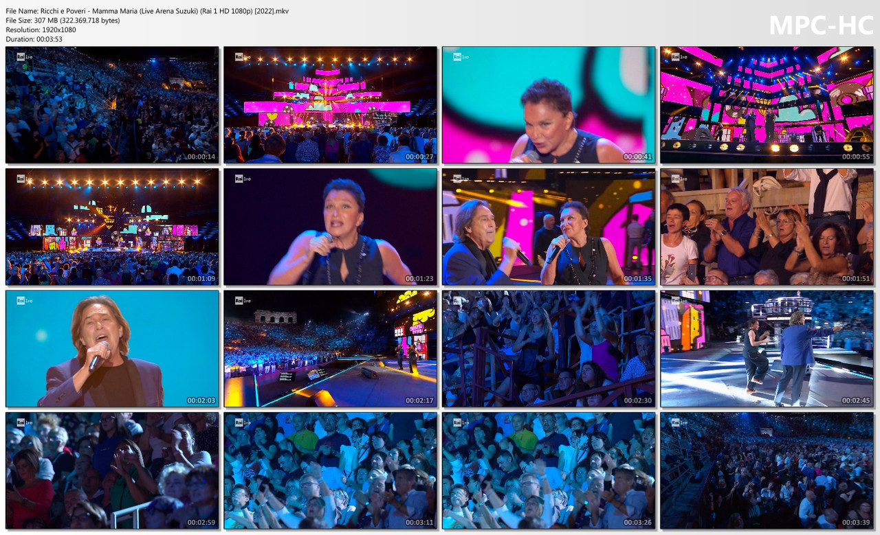 Ricchi e Poveri - Mamma Maria (Live Arena Suzuki) (Rai 1 HD 1080p) [2022]