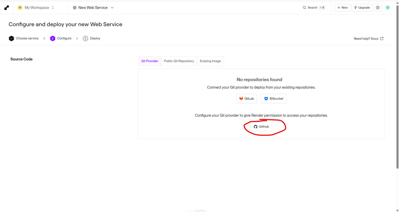 Select GitHub Provider