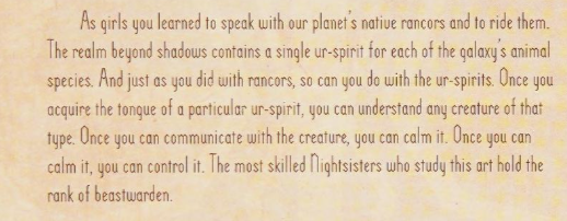 Beyond Shadows contains the ur spirits that represent entire species