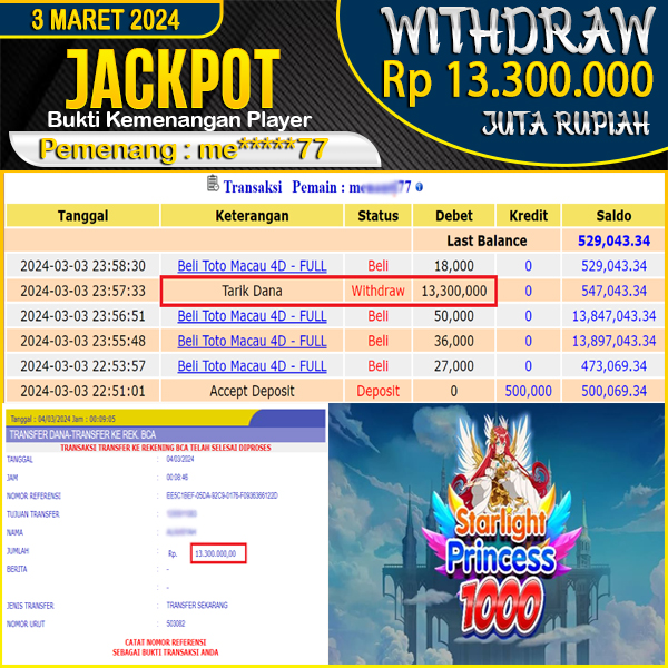 jackpot-starlight-princess-1000-pragmatic--wd-rp-13300000--dibayar-lunas-di-medokjitu