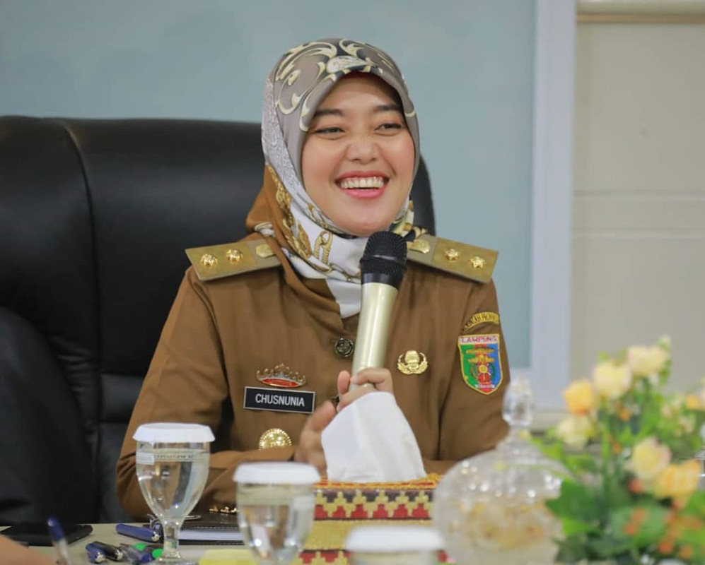 Wakil Gubernur Lampung Timur, Chusnunia Chalim.