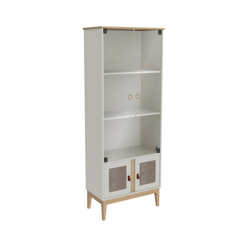 Vitrina retro de cristal de 70 cm