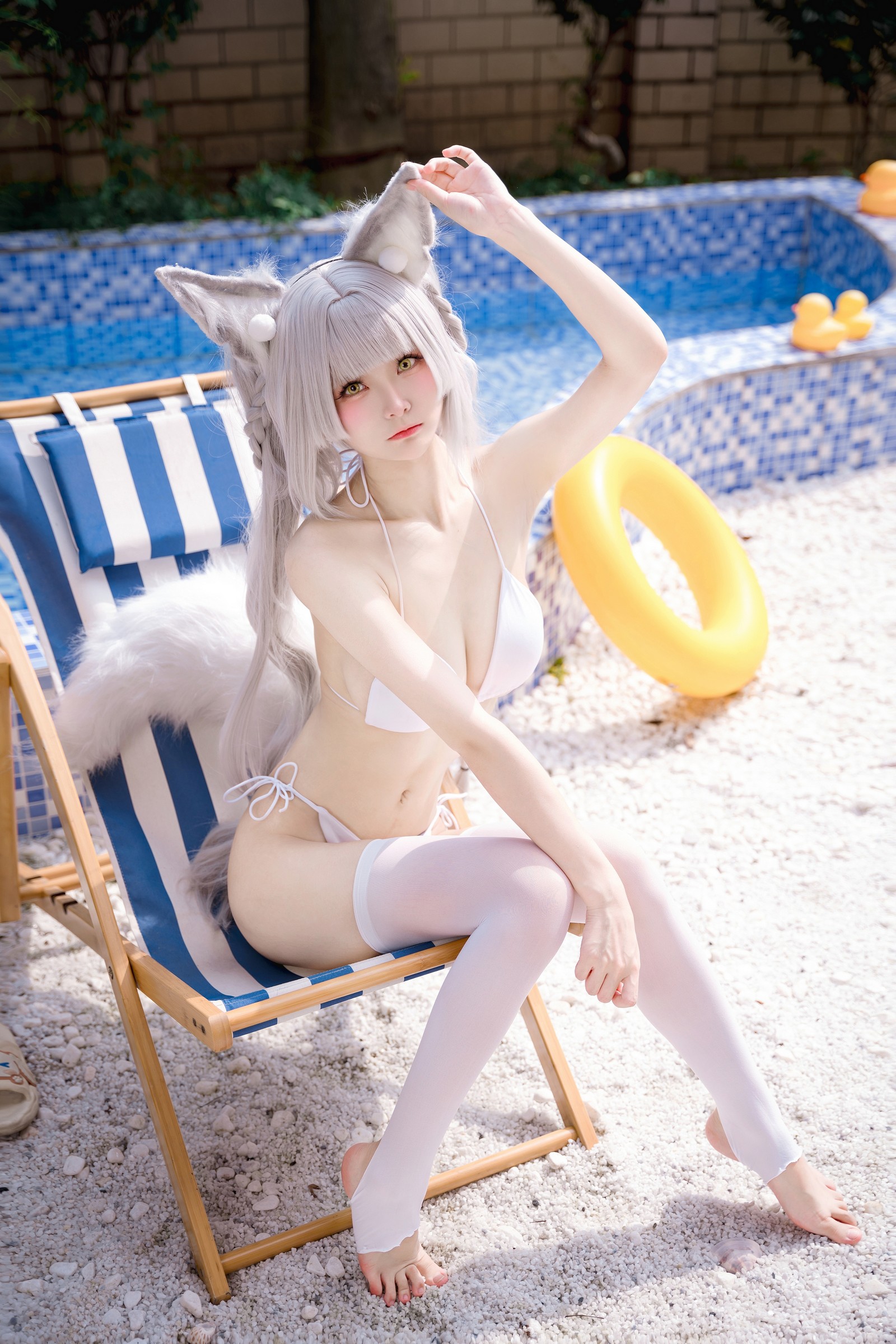 九柒喵 – 朝凪泳装 高质量泳装写真（29P-241.5M）夏日海边 Cos 系列插图4