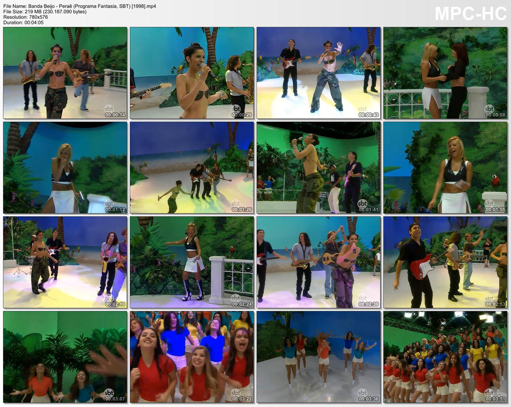 Banda Beijo - Peraê (Programa Fantasia, Carla Perez) (tbtSBT) [01.11.1998]