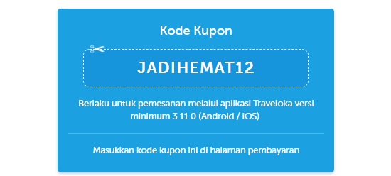 Kode kupon promo Harbelnas Traveloka